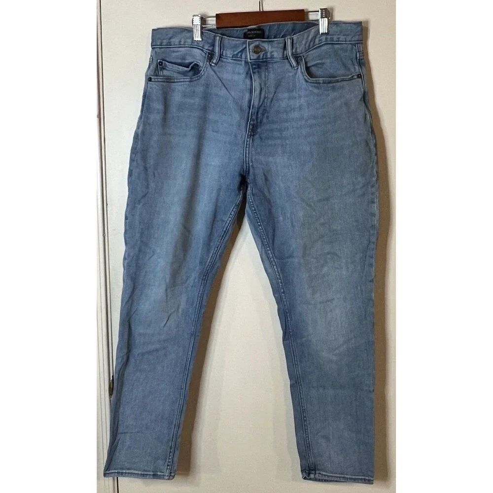 Banana Republic Men’s Skinny Fit Light Wash Blue Denim Jeans Cotton 5-Pocket